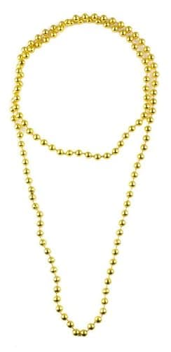 Image of Mytoptrendz® Plain Bead Necklace Single Strand Long Rope Wrap Around Girls Women Fashion Accessories (Gold)