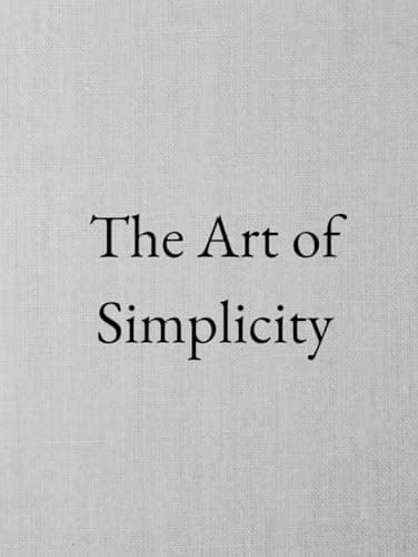 Image of The Art of Simplicity: Minimalist Decorative Book – Light Grey Faux Linen for Coffee Tables and Shelves