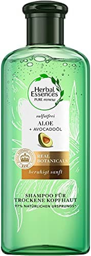 Image of Herbal Essences Pure:Renew Sulfate Shampoo for Dry Scalp with Aloe + Avocado Oil, 225 ml, Silicone, Aloe Vera, Beauty, Hair Care Dry Hair, Shampoo Women, Cruelty