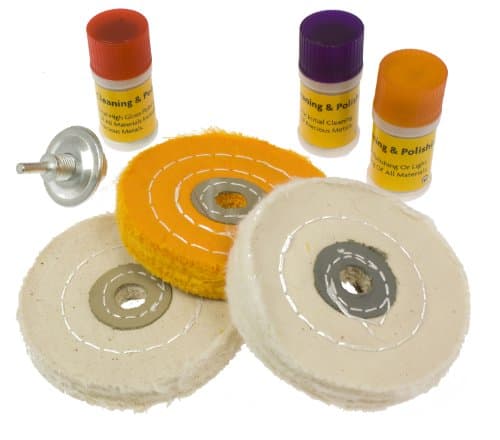 Image of Toolzone 7pc Cleaning And Polishing Set (Wheels And Compounds)