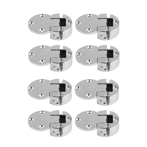 Image of LIKERAINY 90 Degree Flap Lid Concealed Hinge 30mm for Wooden Furniture Cabinet Door Folding Holder Nickel-Plated Fittings Cupboard Wardrobe Hinges Pack of 8