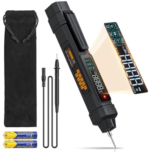 Image of Neoteck 2 in 1 Pen Type Digital Multimeter Non-Contact Voltage Tester 6000 Counts Intelligent Multimeter with LCD Display for AC/DC Voltage Resistance Diode Continuity Capacitance Frequency