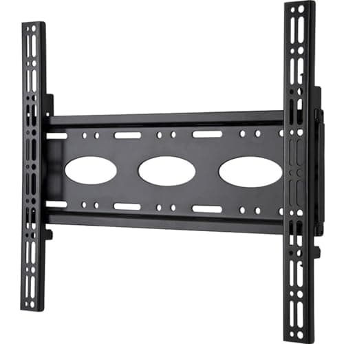 Image of B-Tech BT8441/B Universal Flat Screen Fixed Wall Mount with Lateral Adjustment, Suitable for Medium to Large Screens up to 80kg, Collar compatible for Pole Mounting (VESA 400) – Black