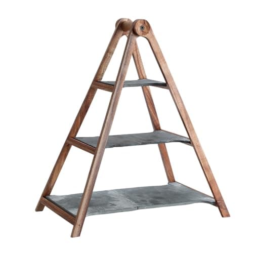 Image of Villeroy & Boch - Artesano Original Etagere, Three-Tier Etagere Made of Natural Materials with Removable platters, Hand wash, 4 Part