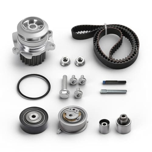 Image of JAVOUKA Engine Timing Belt Kit with Water Pump for Audi A3 A4 Q5 TT, for Seat Alhambra Exeo, for Skoda Fabia Octavia, for VW Caddy Crafter Eos Golf Jetta Polo, 1.2L/1.6L/2.0L,2003-2017,025649XS