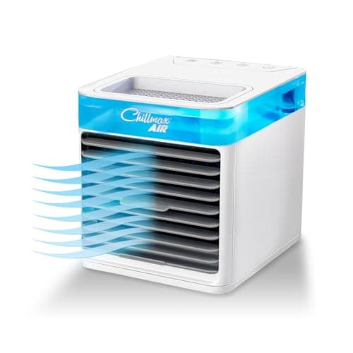 Image of JML Air Cooler, Portable Fan and Humidifier - Chillmax Air Pure Chill 2.0, 4-Speed Settings with Dual Mist Spray Jets, Evaporative Hydro-Chill Filter, Easy Clean Alternative Air Conditioning Unit