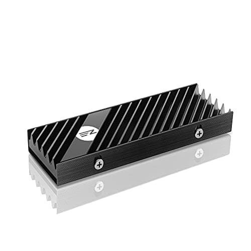 Image of EZDIY-FAB M.2 SSD heatsink 2280, Double-Sided Heat Sink, High Performance SSD Radiator for PC / PS5 for PCIE NVME M.2 SSD or SATA M.2 SSD- Black