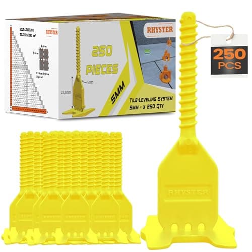 Image of RHYSTER 250 Self-Levelling Spacers 5 mm – Tile Laying System | High Strength Clips for Perfect Joint | Compatible with RHYSTER Dials | Fast & Accurate Installation