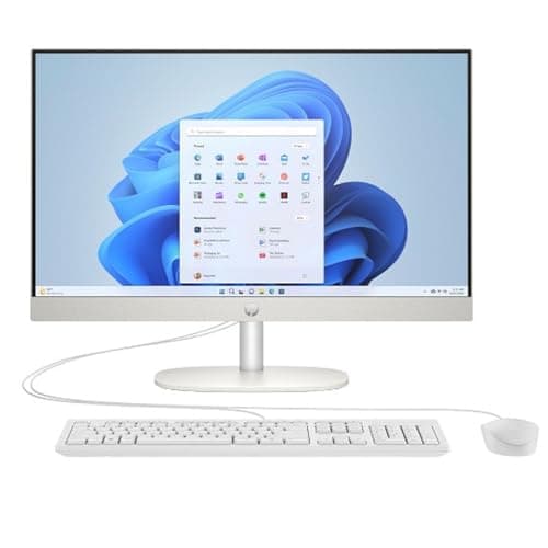 Image of HP 24-cr0065na 23.8" All-in-One Desktop PC | AMD Ryzen 7 7730U | 16GB RAM | 1TB SSD | Full HD IPS Display | Windows 11 Home | White