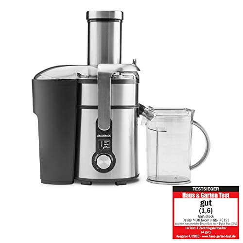 Image of Gastroback Design Multi Juicer Digital, XXL Chute, 1300W, 5 Speed Settings, 2L Pulp Container, Dishwasher Safe - 60151