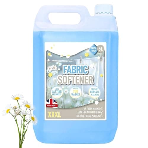 Image of 5 Litre Fabric Softener Fresh Linen Long Lasting Scent Suitable For All Washes (1 x 5 Litres)