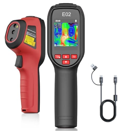 Image of HIKMICRO E02 Thermal Camera，SuperIR 240 x 240 IR resolution with Visual Camera, SuperScene™, Portable Compact Thermal Imaging Camera with Laser pointer, 20Hz refresh rate, -20°C to 400°C