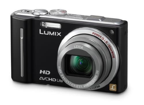 Image of Panasonic Lumix DMC-TZ10 EG-K Digital Camera 12 Megapixel 12x Optical Zoom 7.6 cm Display Image Stabiliser Geo-Tagging Black (Renewed)