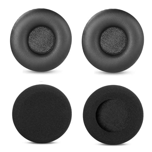 Image of C400XT Earpads Kit Replacement Compatible with BlueParrott C400-XT Mono Bluetooth Wireless Headset C400-XT Accessories Ear Pads Protein Leather Cushions High-Density Foam Black