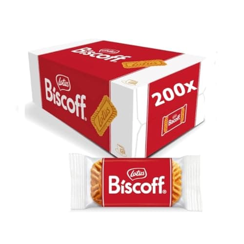 Image of Lotus Bischoff Individually Wrapped "Welcome" Caramelised Biscuits - Original Caramelised Flavor, Single Packaged (Pack of 200)