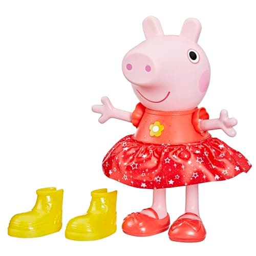 Image of Peppa Pig Peppa’s Muddy Puddles Party Doll, Yellow