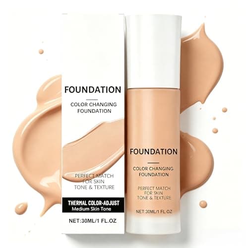 Image of Luxes Colour Changing Foundation, Liquid Foundation For Mature Skin, Hydrating Medium To Full Coverage Concealer (#Medium Skin Tone)