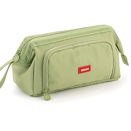 Image of EASTHILL Pencil Case Large Capacity Pencil Pouch Handheld Pen Bag Cosmetic Portable Gift for Office School Teen Girl Boy Men Women Adult-Green