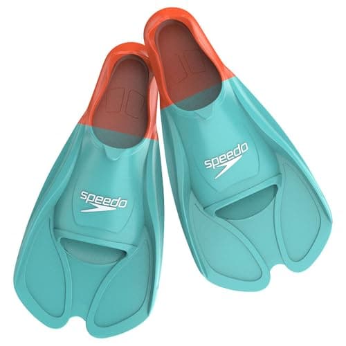 Image of Speedo Unisex-Adult Biofuse Swimming Training Fins | Comfortable Fit | Ergonomic Design | Swim Training, Arctic Glass, 6-7