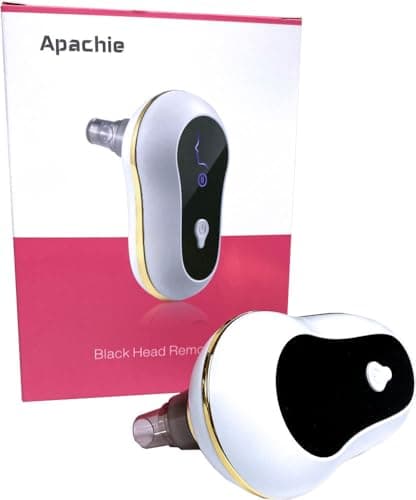 Image of Apachie Rechargeable Blackhead Remover Acne Vacuum Pore Skin Face Cleaner 3 Adjustable Suction Power and 5 Replacement Tips