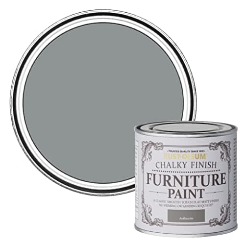 Image of Rust-Oleum Mid Grey Chalky Furniture Paint in Anthracite - 125 ml