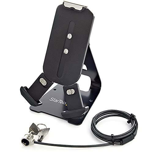 Image of StarTech.com Secure Tablet Stand w/ K-Slot Cable Lock - Locking Tablet Holder for 7.9"-13" Tablets - Universal Adjustable Tablet Mount for Desk/Surface - Lockable Anti-Theft Security Mount (SECTBLTDT)