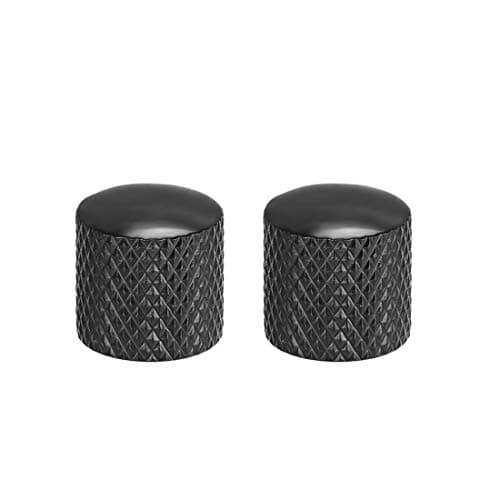 Image of sourcing map 6mm Metal Potentiometer Control Knobs for Electrical Guitar Bass Volume Tone Knobs Black 2pcs
