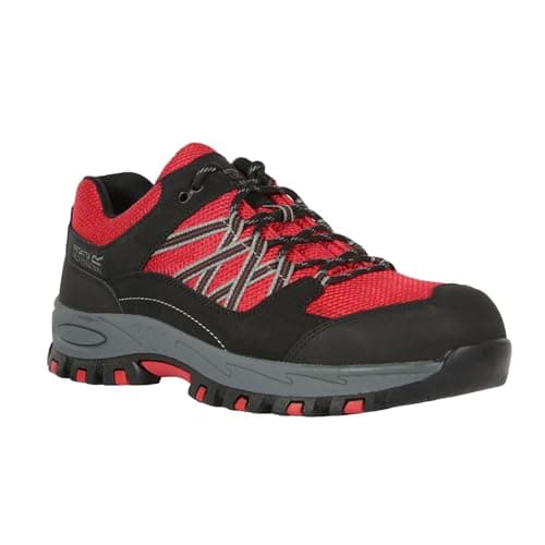 Image of Regatta Professional Mens Safety Trainers (7 UK) (Red/Black)