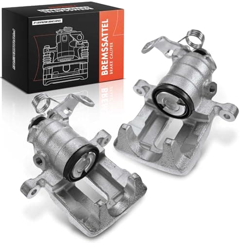 Image of Frankberg 2x Brake Caliper Disc Brake Rear Axle Compatible with Golf III 1H1 1E7 1H1 1H5 Polo 6N1 6N2 Pas.sat Ibiza Sha.ran Alha.mbra Cordoba Replace# 1H0615424B
