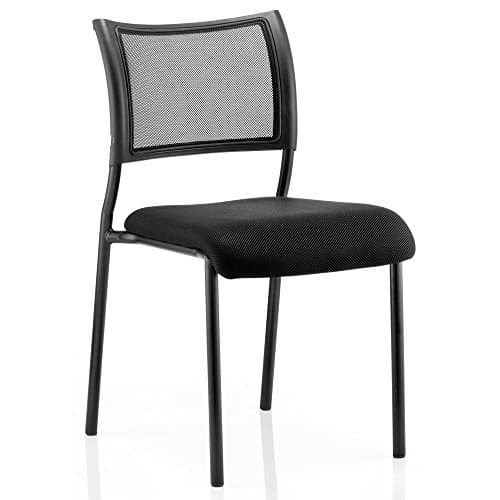 Image of Dynamic Brunswick Visitor Fabric Chair without Arms - Black