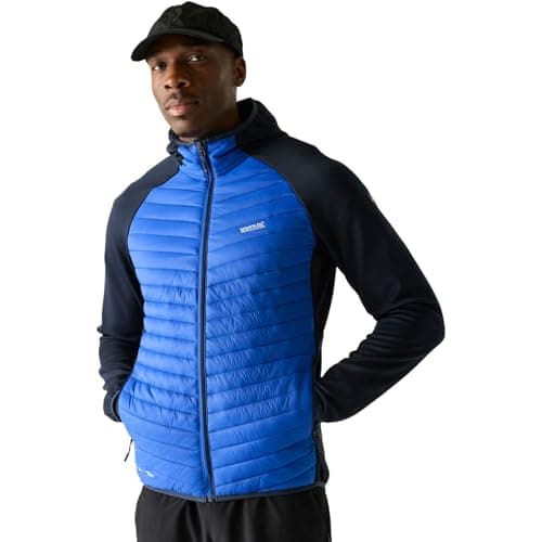 Image of Regatta Mens Andreson Hybrid Quilted Jacket Water Repellent Insulated Walking Coat