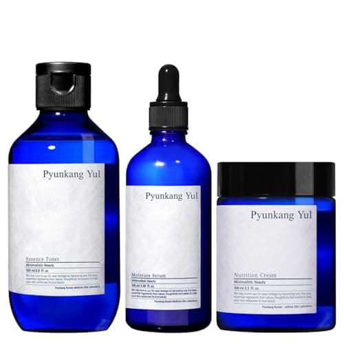 Image of Pyunkang Yul PKY Basic Line Skincare Gift Set, Mother’s Day Gift, Holiday Essentials for Moisturizing & Nourishing, Toner, Serum & Face Cream (3-item set)