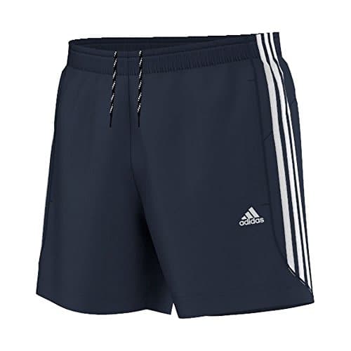Image of Adidas Men's Essentials 3-Stripes Chelsea Shorts - Collegiate Navy/White, Medium