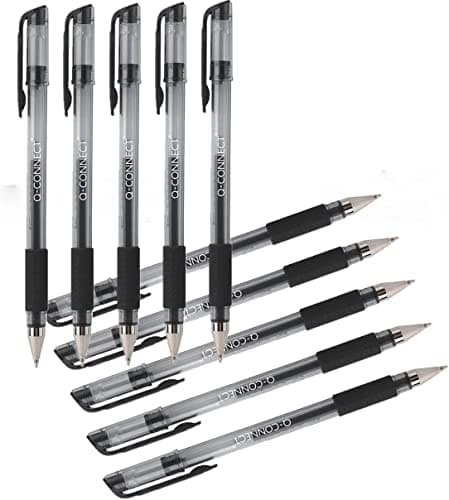 Image of Q-Connect Gel Rollerball Pen Medium Black (Pack of 10) KF21716