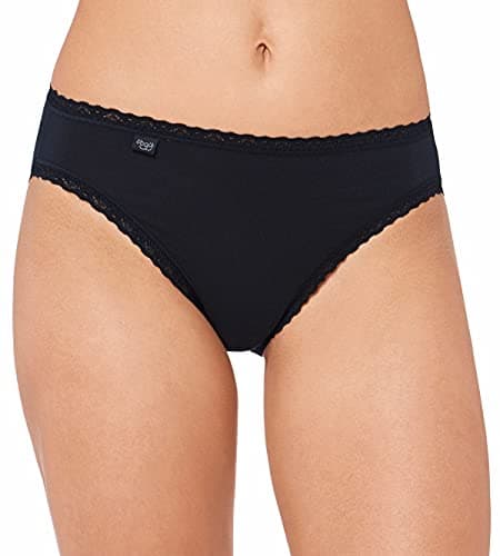 Image of Sloggi Women's sloggi 24/7 Cotton Lace Tai C3P, BLACK