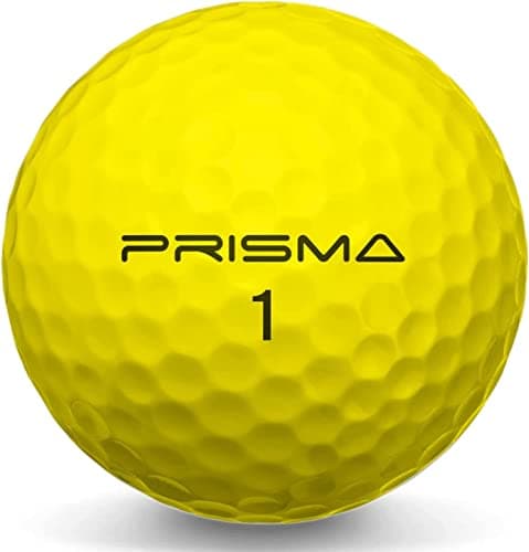 Image of Masters Prisma Titanium Golf Balls (Box of 12) (Yellow)