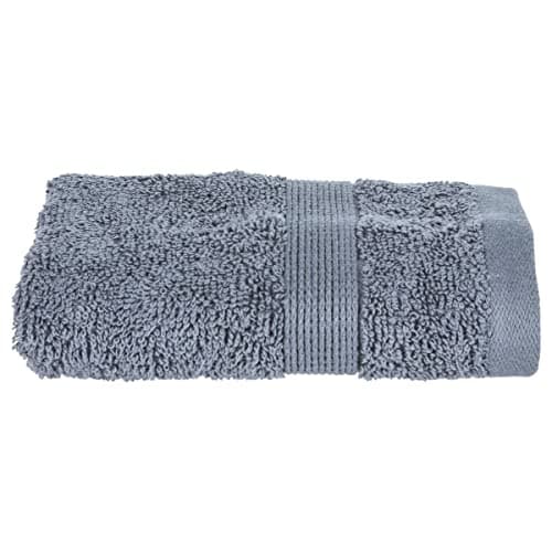 Image of Atmosphera Essential Guest Towel Cotton 450 g/m² Charcoal Grey 30 x 50 cm