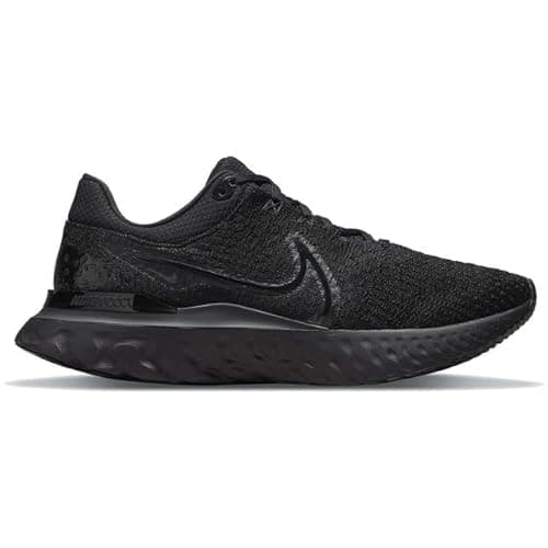 Image of NIKE React Infinity Run Flyknit 3 Men's Running Trainers Sneakers Shoes DH5392 (Black/Black/Black 005) UK10.5 (EU45.5)