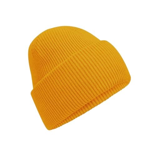 Image of Beechfield Unisex Adult Classic Deep Cuffed Beanie (One Size) (Mustard)