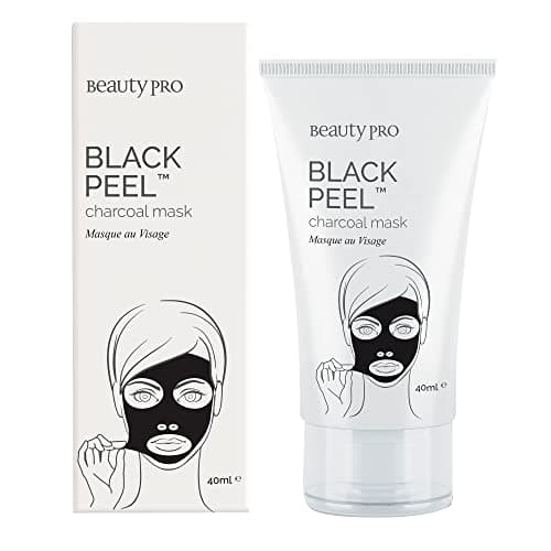 Image of BEAUTYPRO BLACK PEEL Off Mask Activated Charcoal Detoxifying Deep Cleansing & Brightening Targets Blackheads & Pores Gingko Biloba Tea Tree & Lemon Natural Skincare Multi Award Winning Brand 40ml