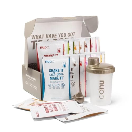Image of NUPO Diet Taster Pack I Clinically Proven Total Meal Replacement for Weight Management I 1 x Shaker, 8 x Diet Shakes, 3 x Soups, 7 x Meals I Low Calorie & GMO Free