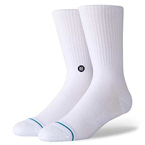 Image of Stance Crew Sock - Icon (White/Black, Large)
