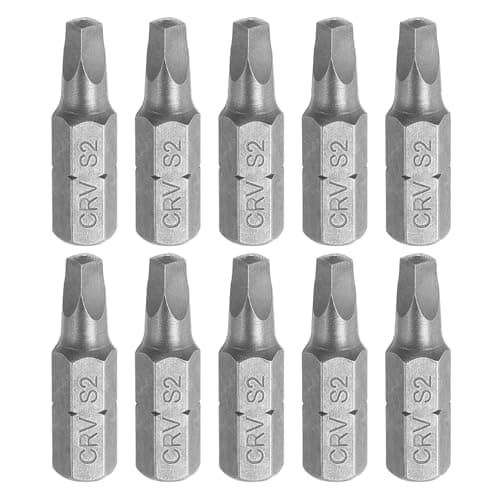 Image of sourcing map 10pcs Square Head Screwdriver Bits 1/4" Hex Shank SQ2 Head 1" Length CR-V Steel Screw Driver Drill Bit for Repair Work Electric Screw Driver