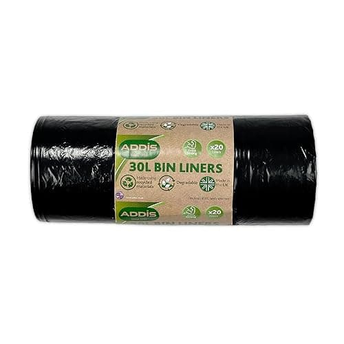 Image of Addis 518023 Kitchen Waste Bin Liners, Assortment, 30 L