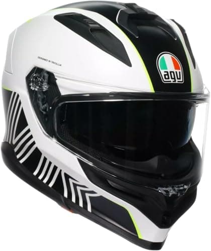 Image of AGV K7 Super 46 Helmet, White/Black/Yellow, L (59/60)