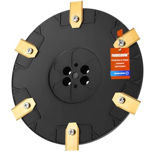 Image of 【Cut More Efficiently】 Blade Disc 6 Pieces Blades Compatible with Gardena Sileno Minimo 250, 350, 500 / Husqvarna Automower Aspire, Robot Lawn Mower Blade Disc