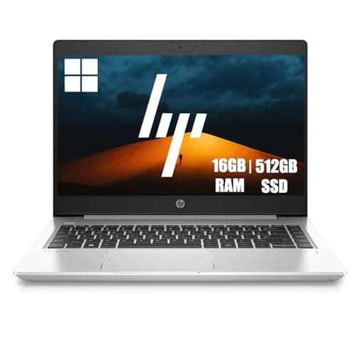 Image of HP ProBook 440 G7 Business Laptop, 14-Inch HD (1366x768), Intel Core i5-10210U, 16GB RAM, 512GB SSD, US QWERTY Keyboard, Windows 11 Pro (Renewed)