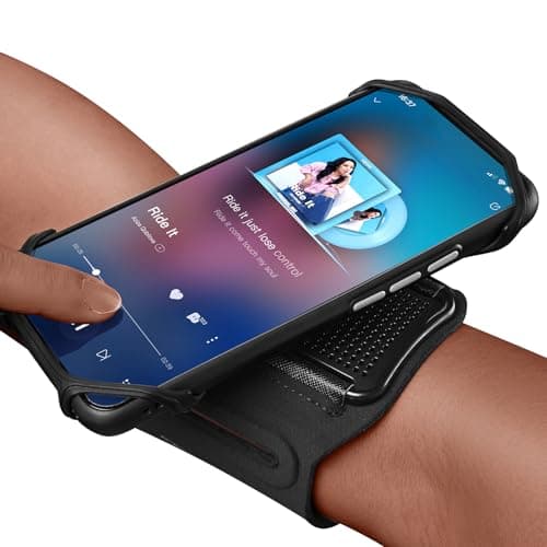 Image of MMOBIEL Phone Holder for Running 360° Rotatable Armband – Running Phone Holder for iPhone 17 16 15 14 13 Pro Max, Samsung Galaxy S26 S25 S24 S23 Series - Fits All 4.5-7.5 Inch Smartphones - Black