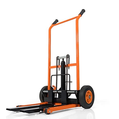 Image of Zero Jack Truck | Heavy-Duty Pallet Stacker 200 kg Capacity, High Lift, Spring-Loaded Bottle Jack, Hydraulic Foot Pump - Compact, Durable for Domestic & Industrial Use
