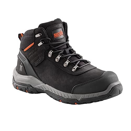 Image of Scruffs Mens Sabatan Safety Black Boot, Black, 10 UK